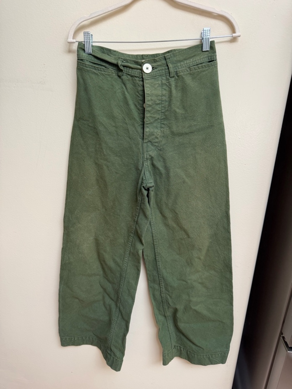 Jesse Kamm Olive Green Casual Pants